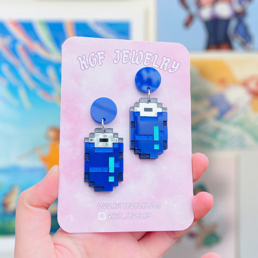 Joja Cola Handmade Acrylic Dangle Earrings & Keychains