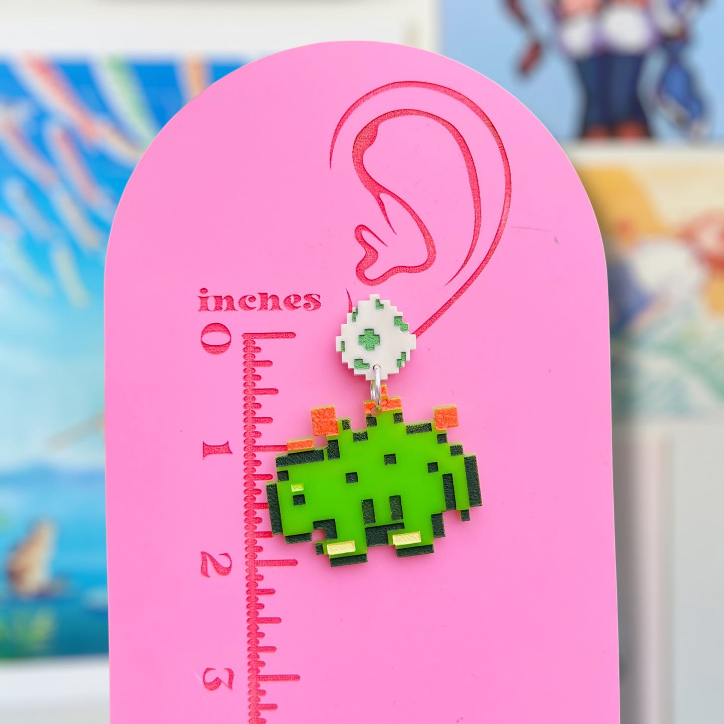 Stardew Dino Acrylic Earrings, Keychains & Pins