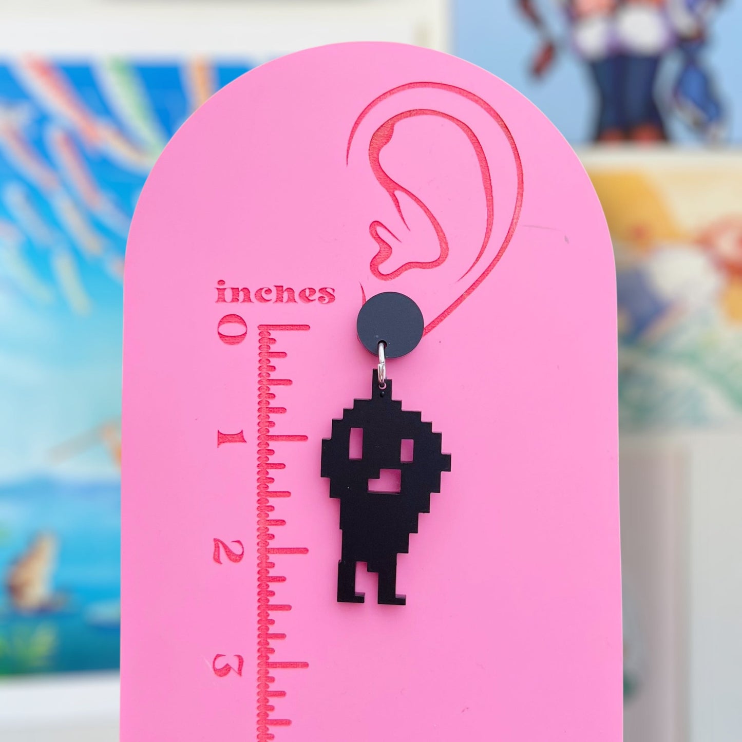 Krobus Acrylic Earrings, Keychains & Pins