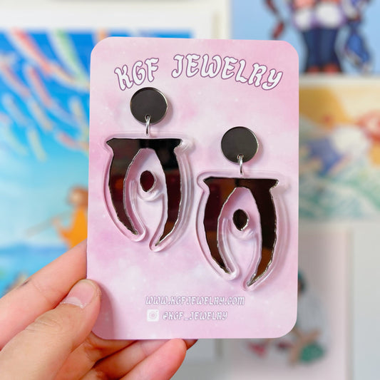 Oblivion Daedric O Acrylic Earrings