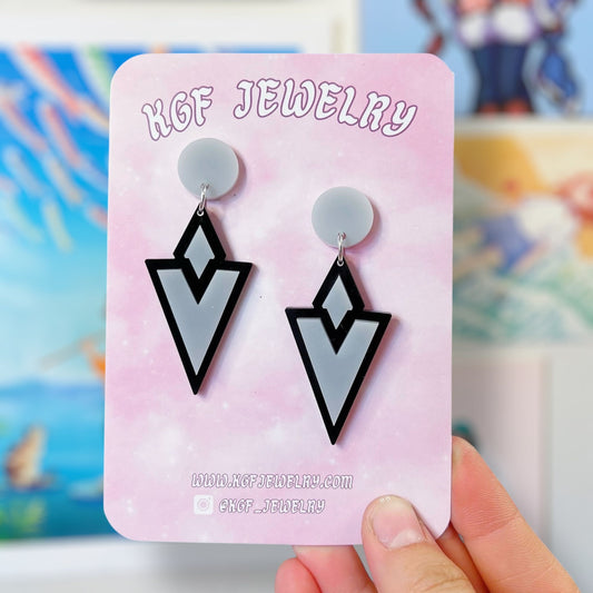 Quest Marker Handmade Acrylic Dangle Earrings & Keychains