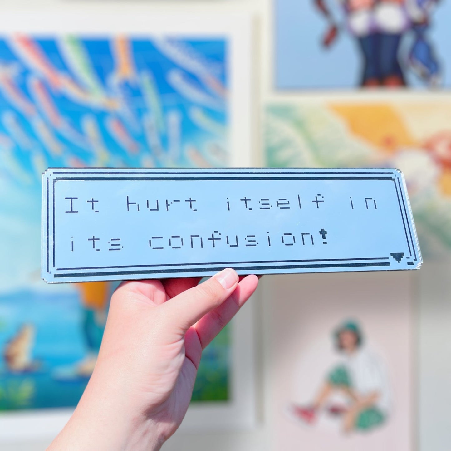 Pokemon Confusion Acrylic Mirror Wall Art