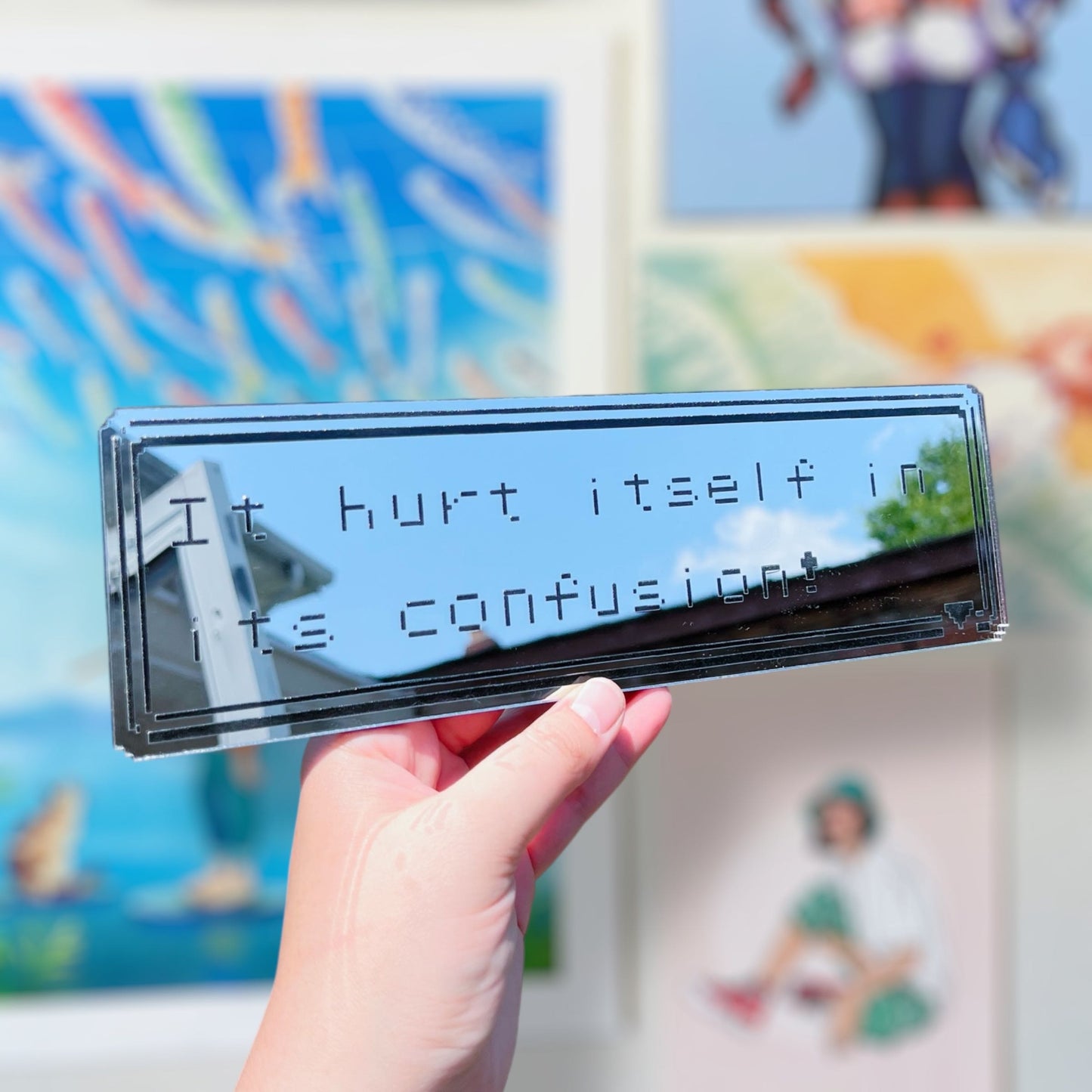 Pokemon Confusion Acrylic Mirror Wall Art