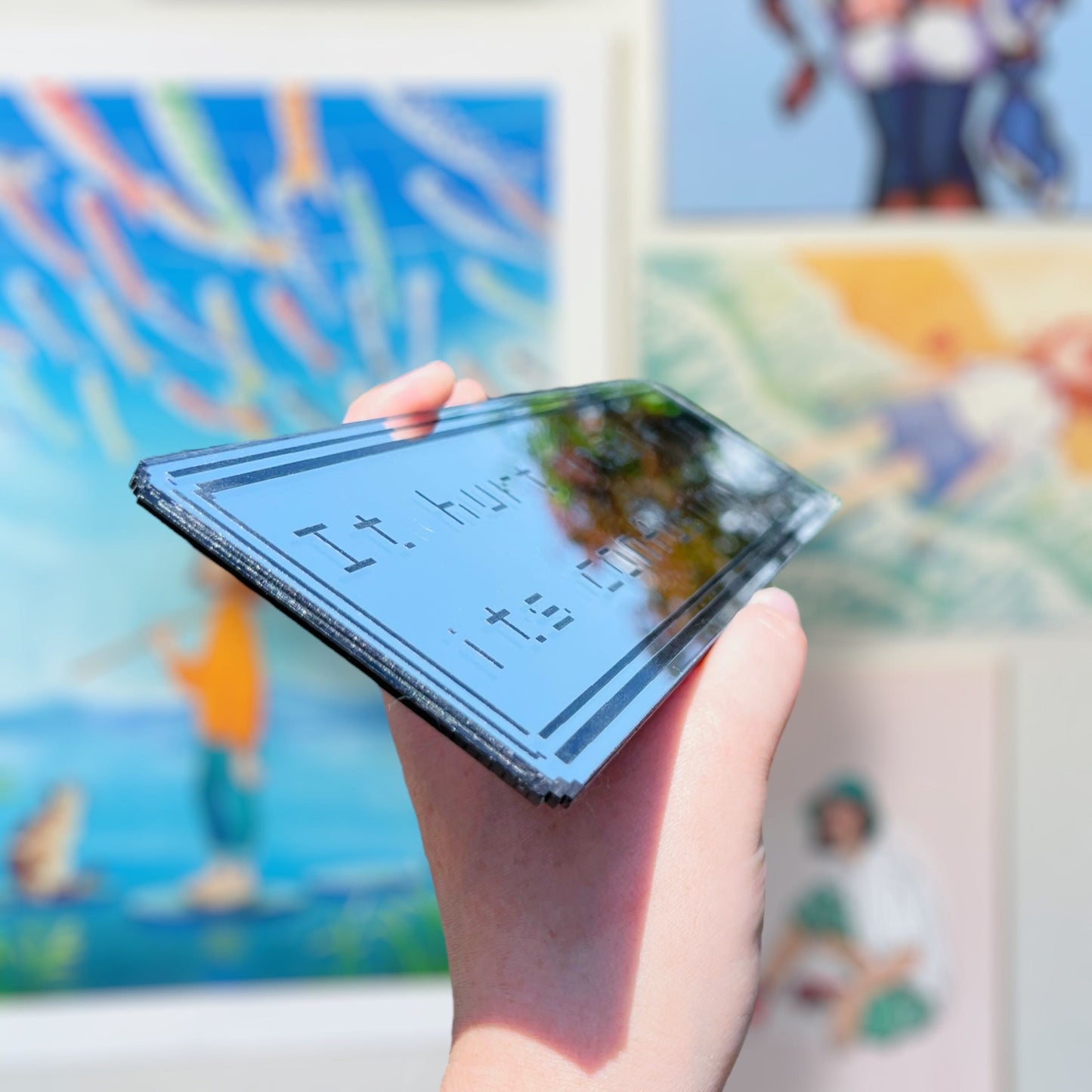 Pokemon Confusion Acrylic Mirror Wall Art