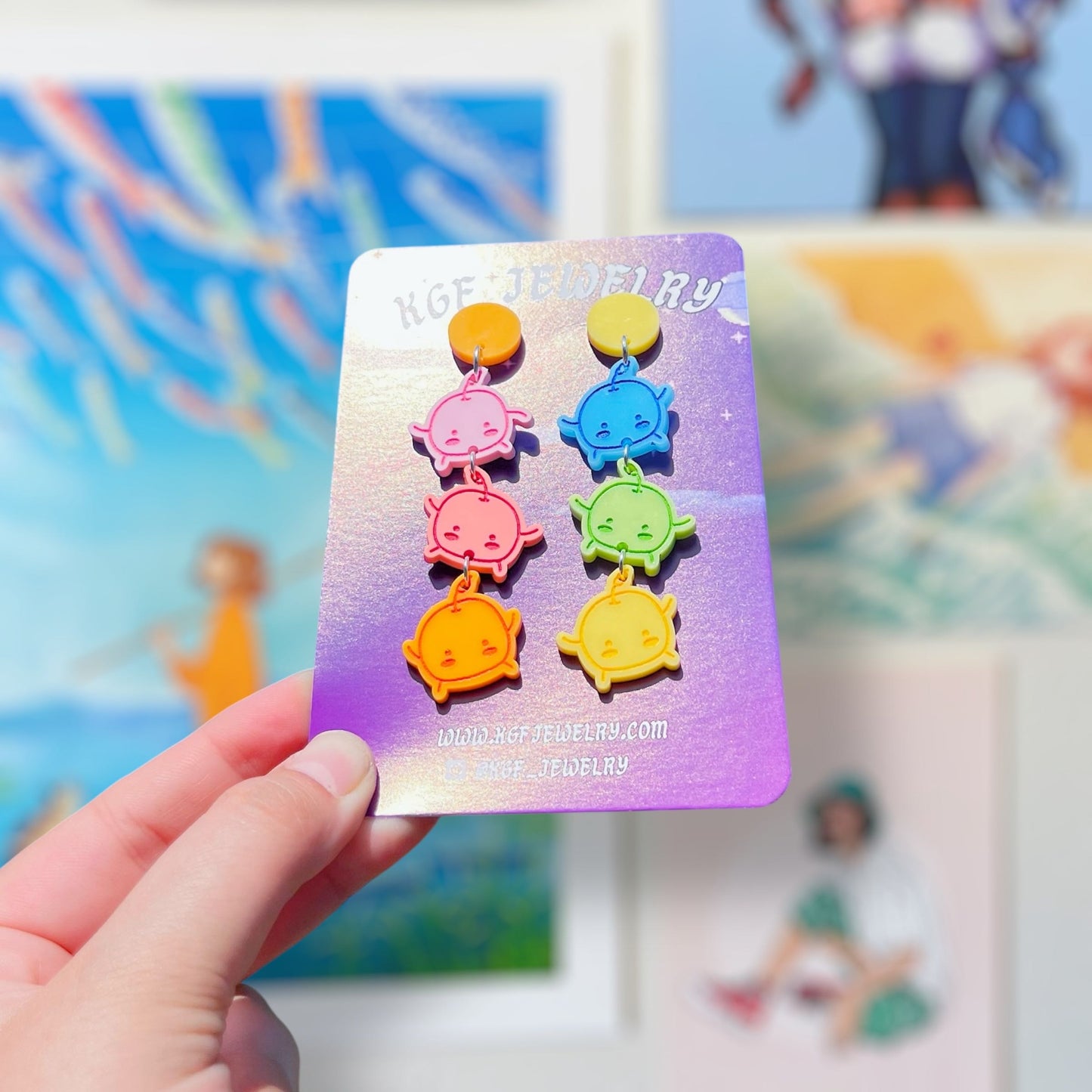 Pastel Junimos Acrylic Earrings