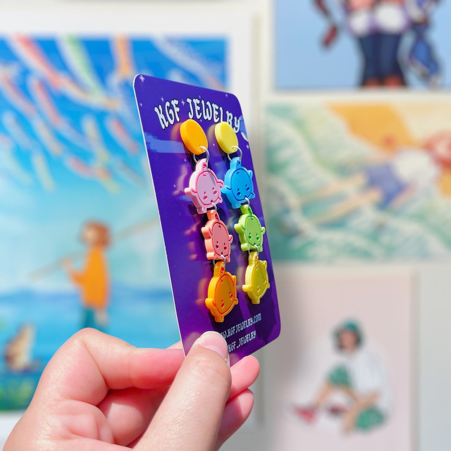 Pastel Junimos Acrylic Earrings