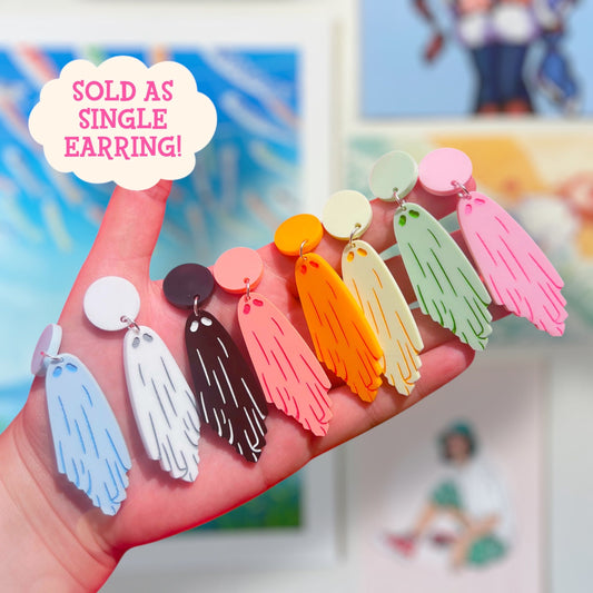 Pastel Ghosts SINGLE Acrylic Earrings & Keychains