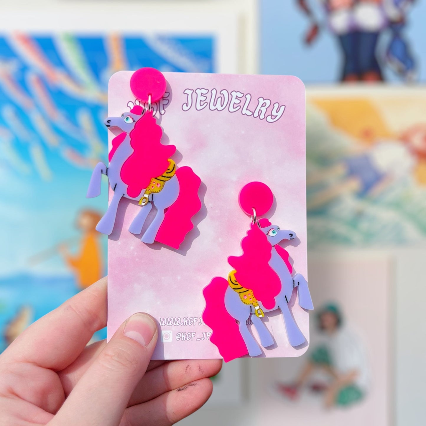 Chariot Acrylic Earrings & Keychains