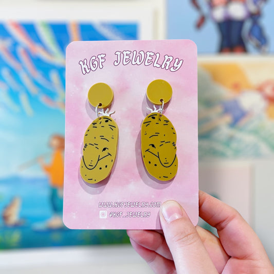 Grandpa Potato Acrylic Earrings & Keychains