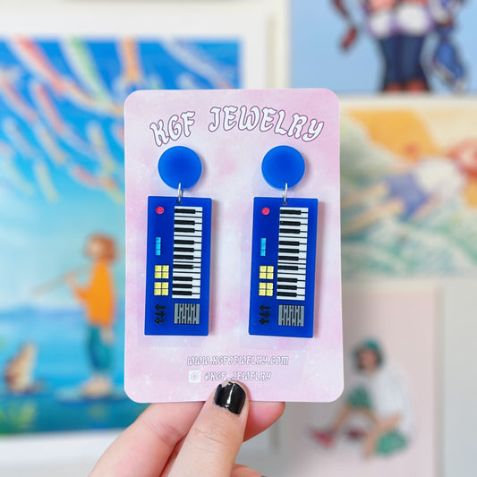 Gene's Keyboard Acrylic Earrings & Keychains
