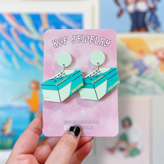 Jeff the Ghost Acrylic Earrings & Keychains