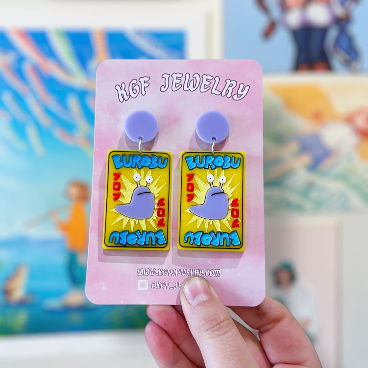Burobu Card Acrylic Earrings & Keychains