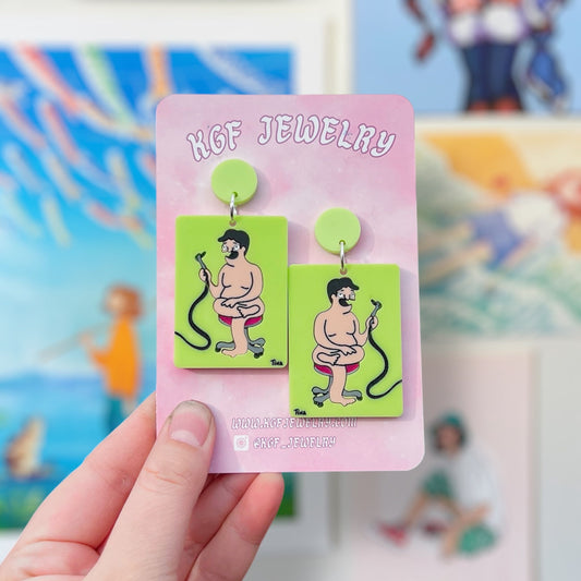 Dr. Yap Drawing Acrylic Earrings & Keychains