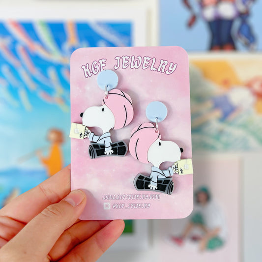 Towel Snoop Acrylic Earrings & Keychains