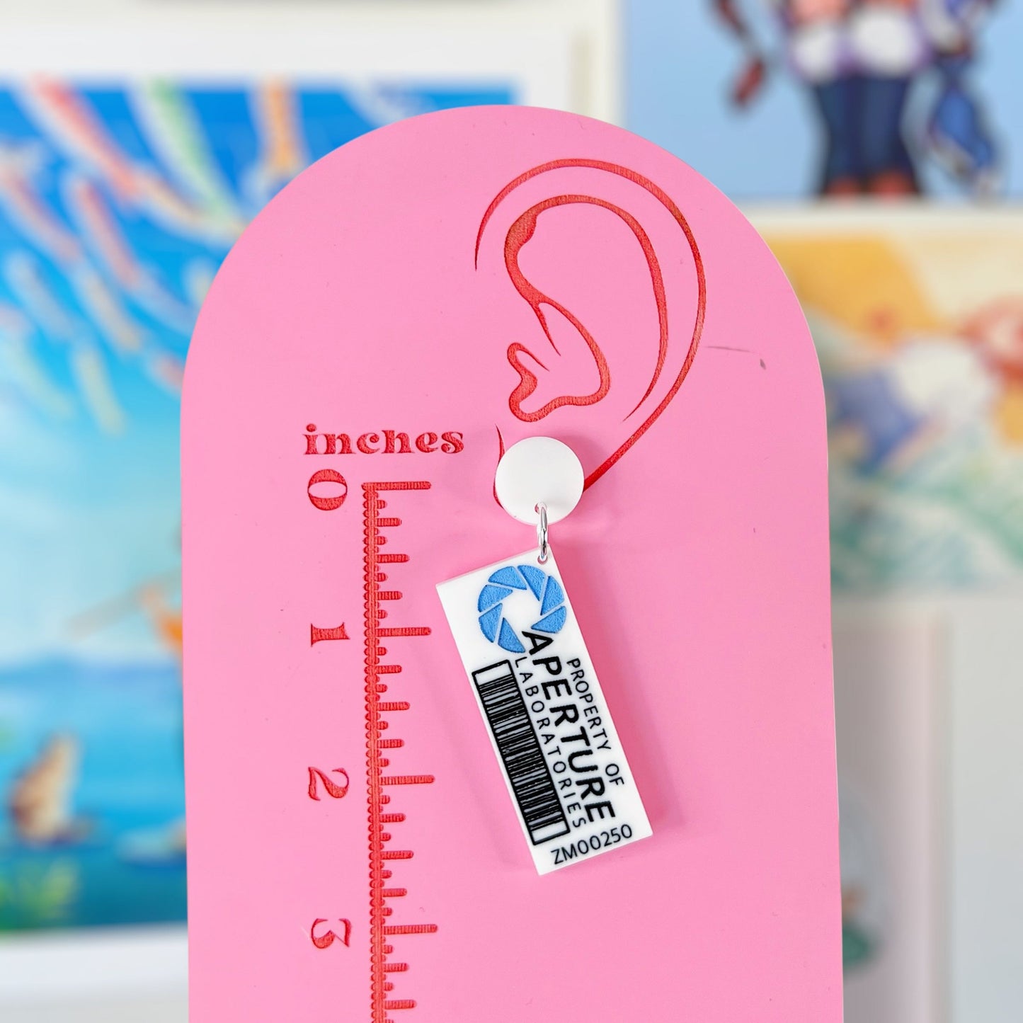 Portal Lab Tag Acrylic Earrings & Keychains