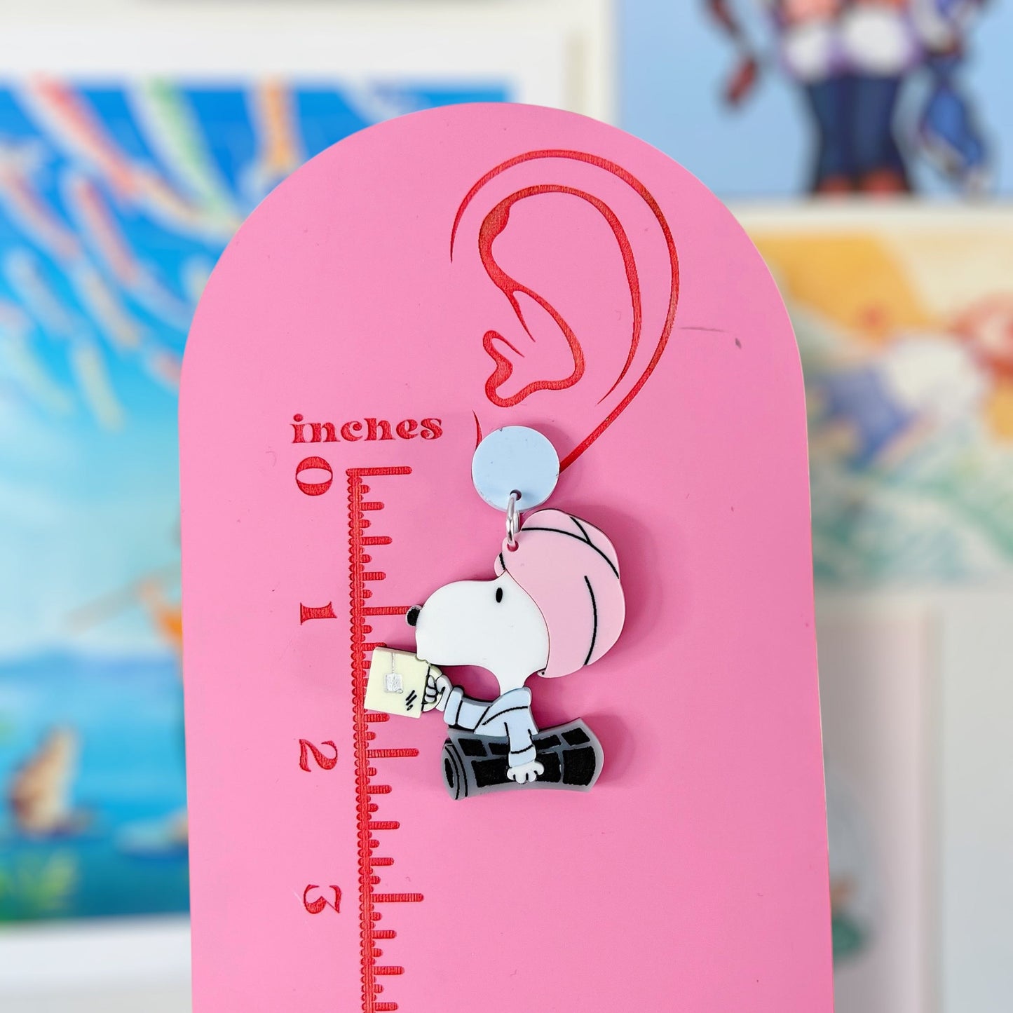 Towel Snoop Acrylic Earrings & Keychains