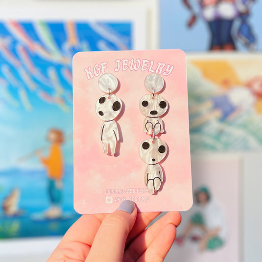 Kodama Acrylic Earrings