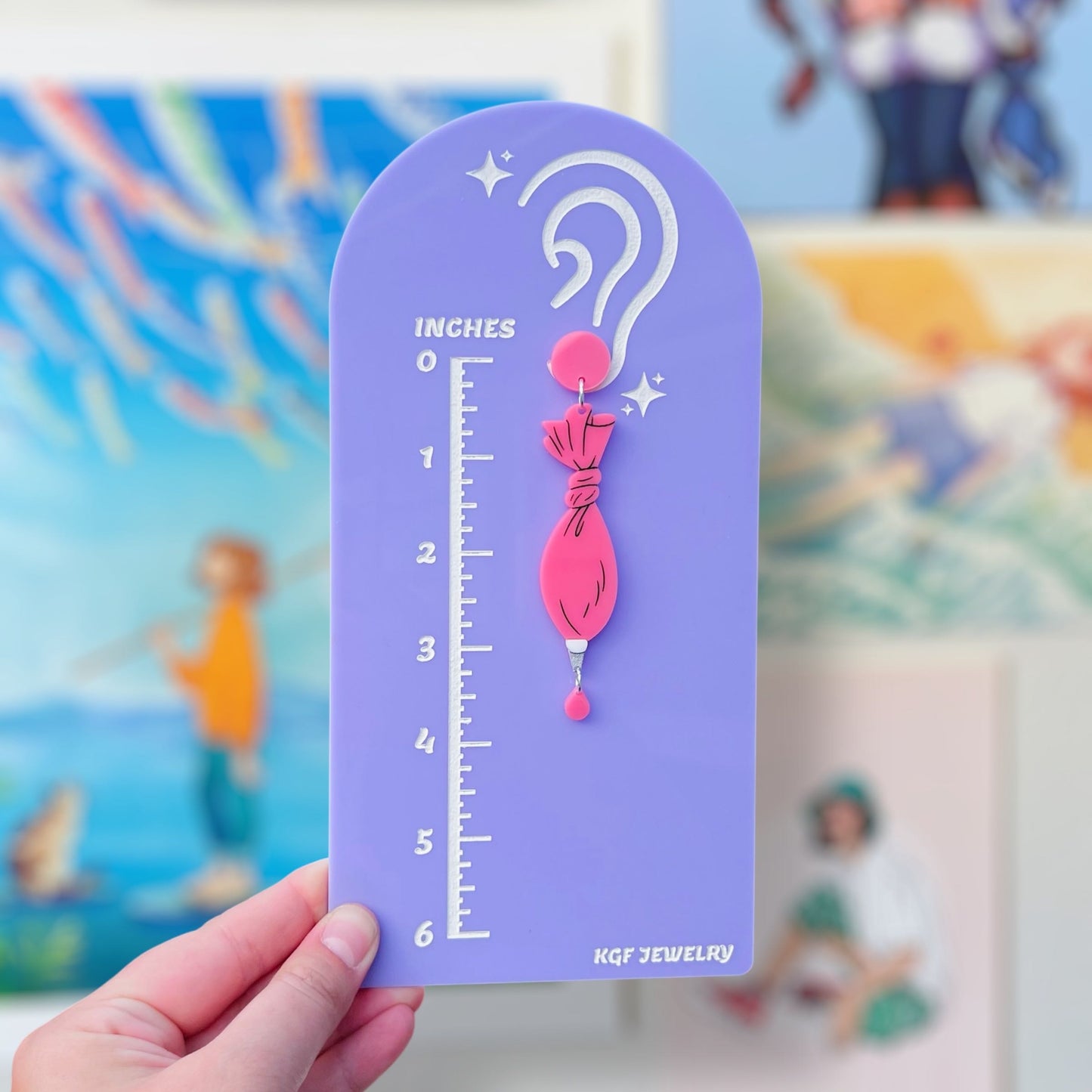 Penguin Pizza Sauce SINGLE Mix and Match Acrylic Earrings & Keychains