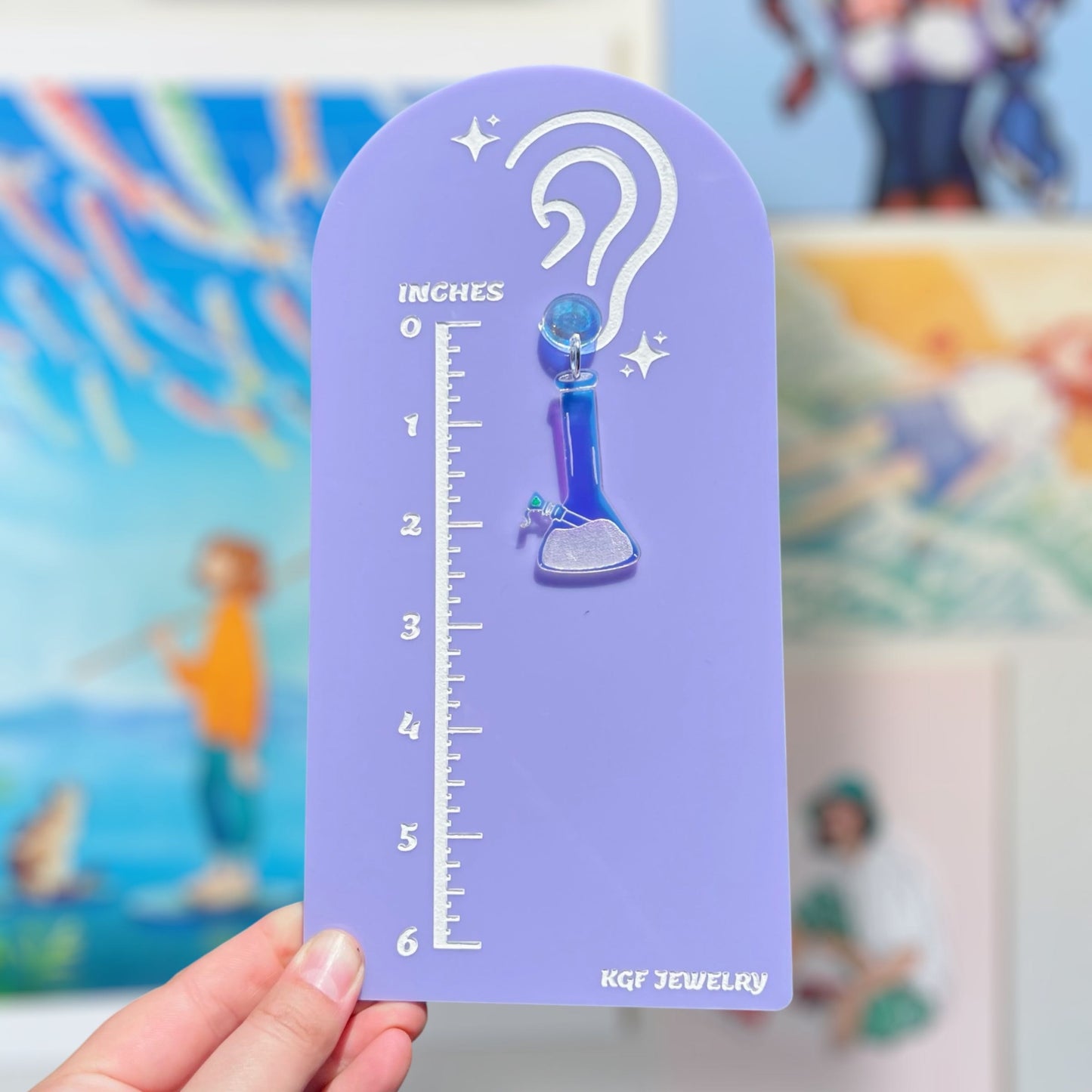 Beakers Acrylic Earrings