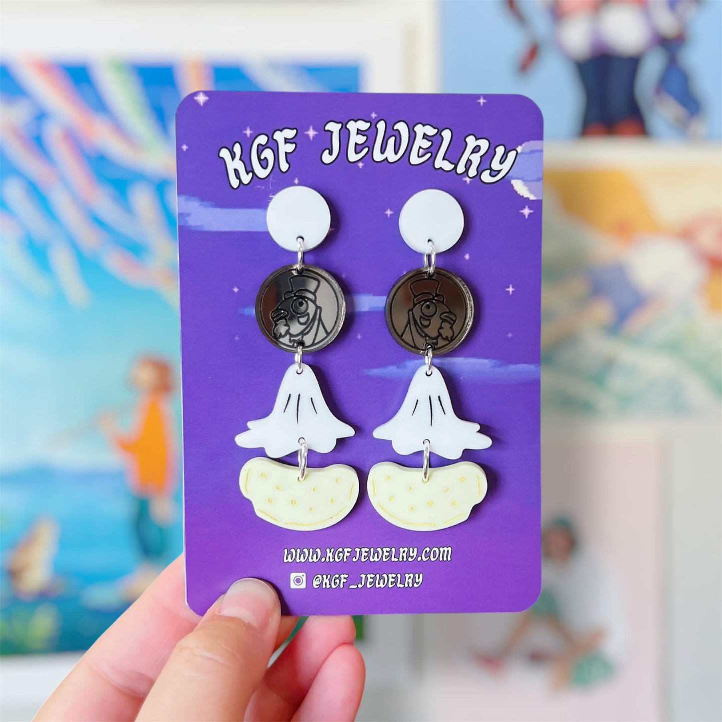 Gang’s All Here Handmade Acrylic Statement Earrings & Keychains