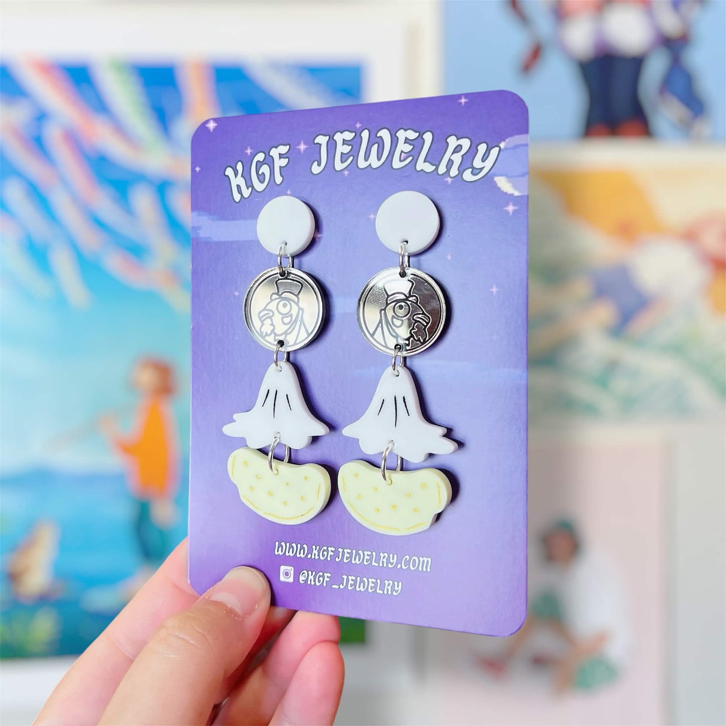 Gang’s All Here Handmade Acrylic Statement Earrings & Keychains