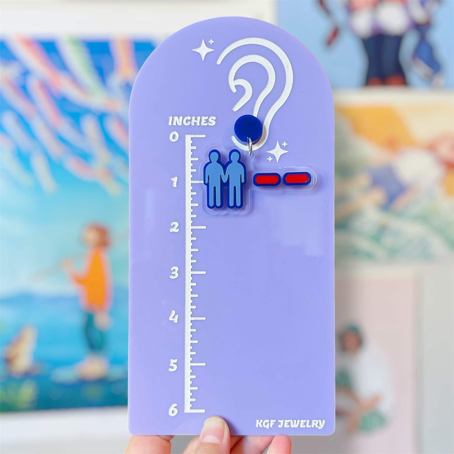 Negative Moodlet Video Game Handmade Acrylic Earrings, Keychains, Pins