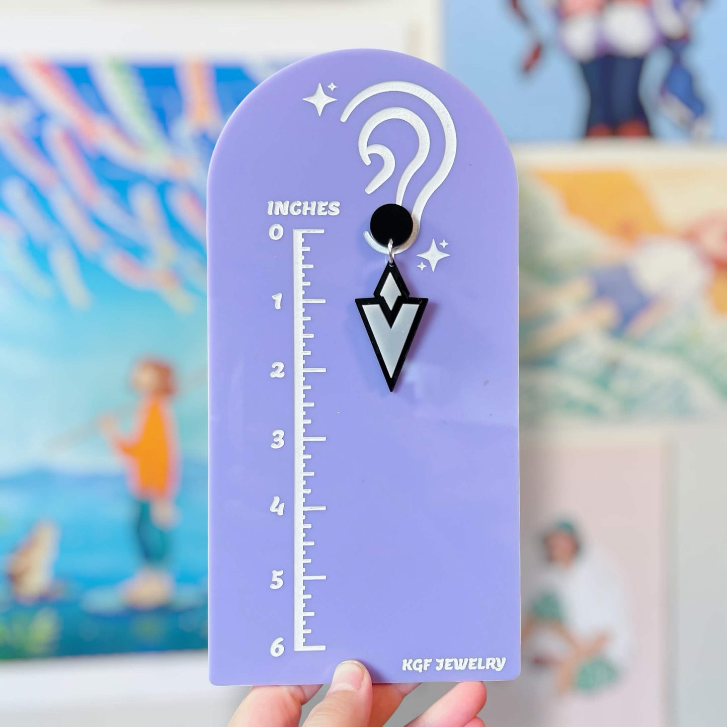 Quest Marker Video Game Handmade Acrylic Statement Earrings, Keychains, Pins