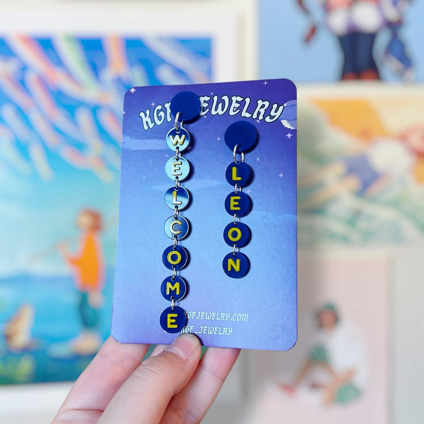 Welcome Leon Video Game Handmade Acrylic Earrings & Keychains