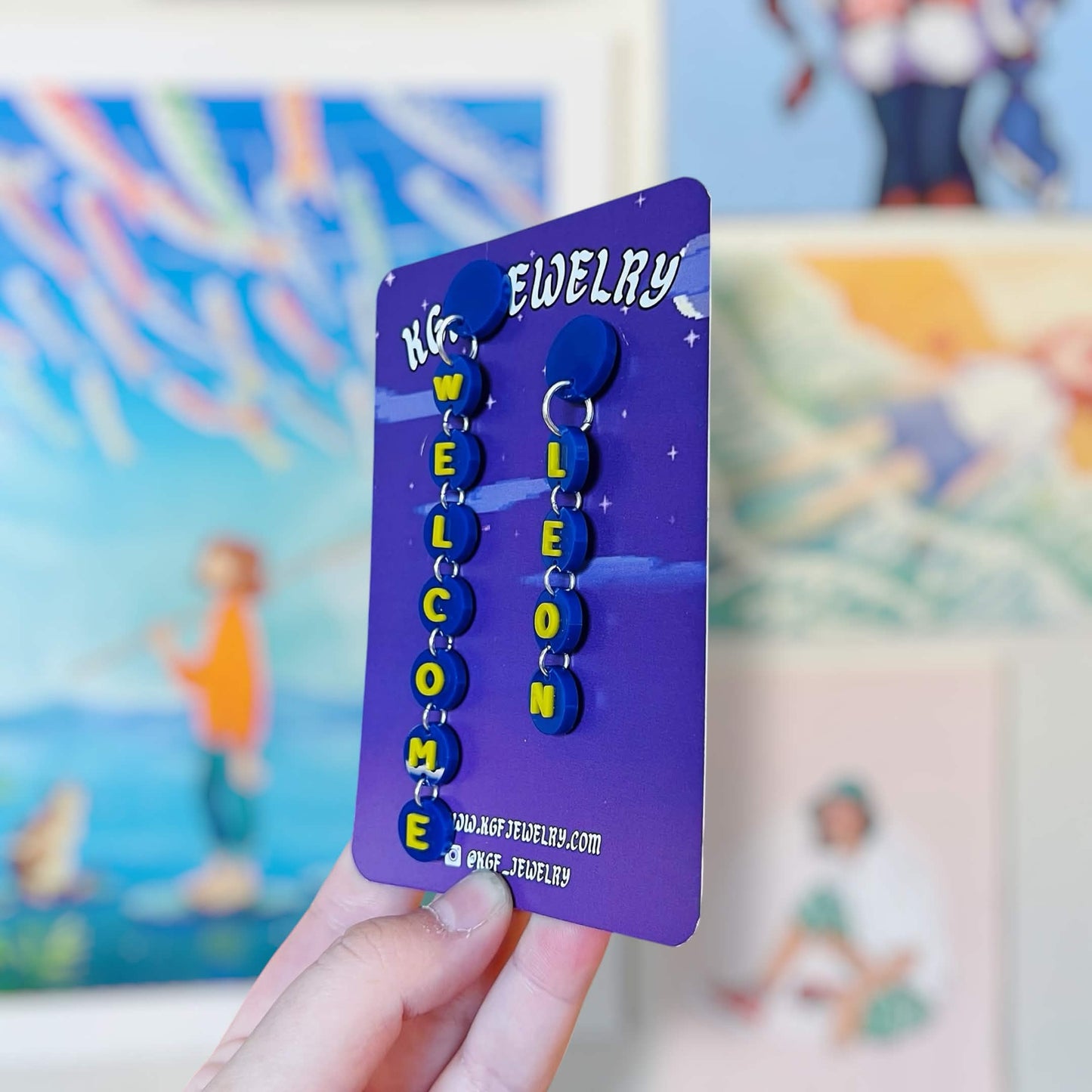 Welcome Leon Video Game Handmade Acrylic Earrings & Keychains