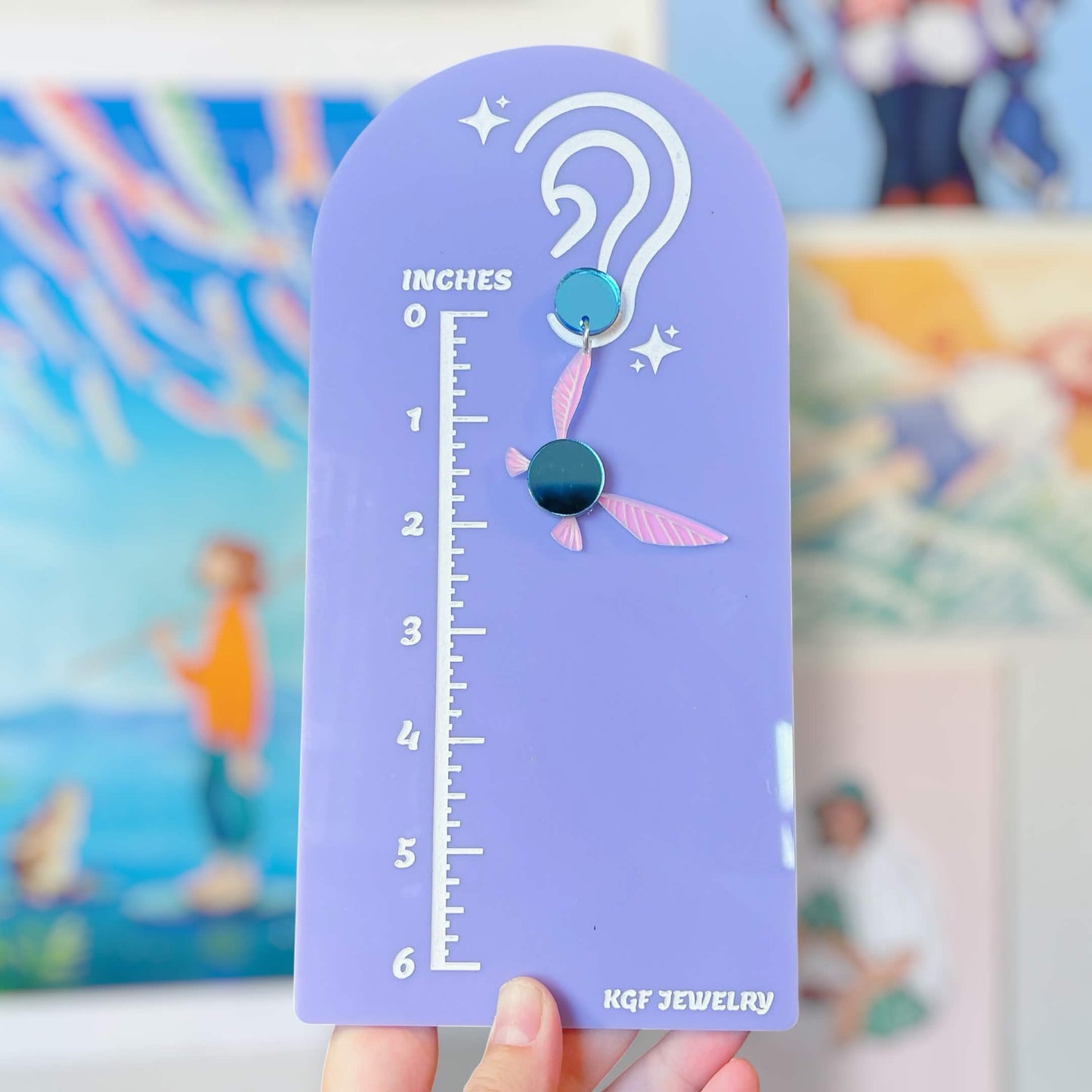 Navi Video Game Handmade Acrylic Earrings, Keychains, Pins