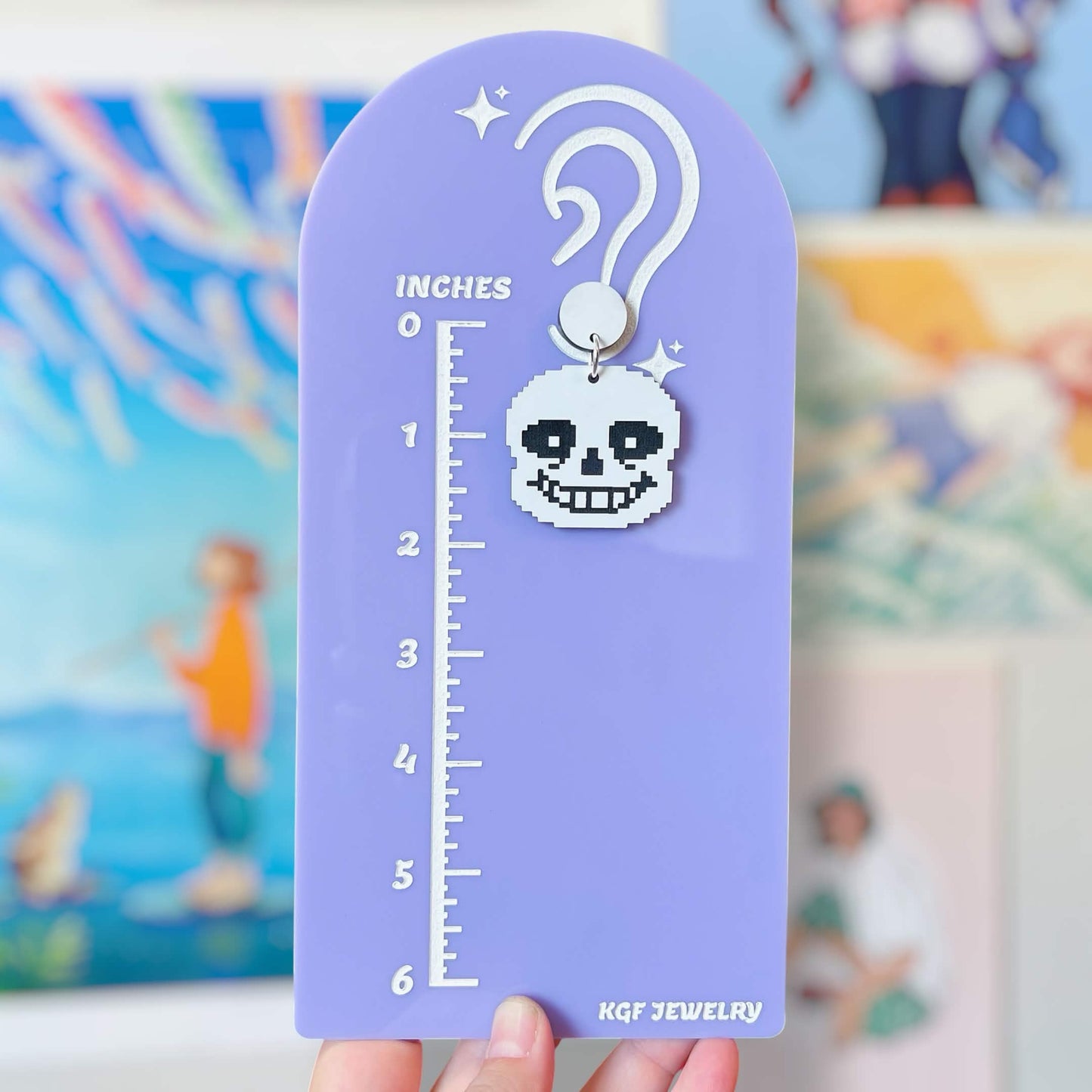 Bone Bros Video Game Handmade Acrylic Earrings, Keychains, Pins