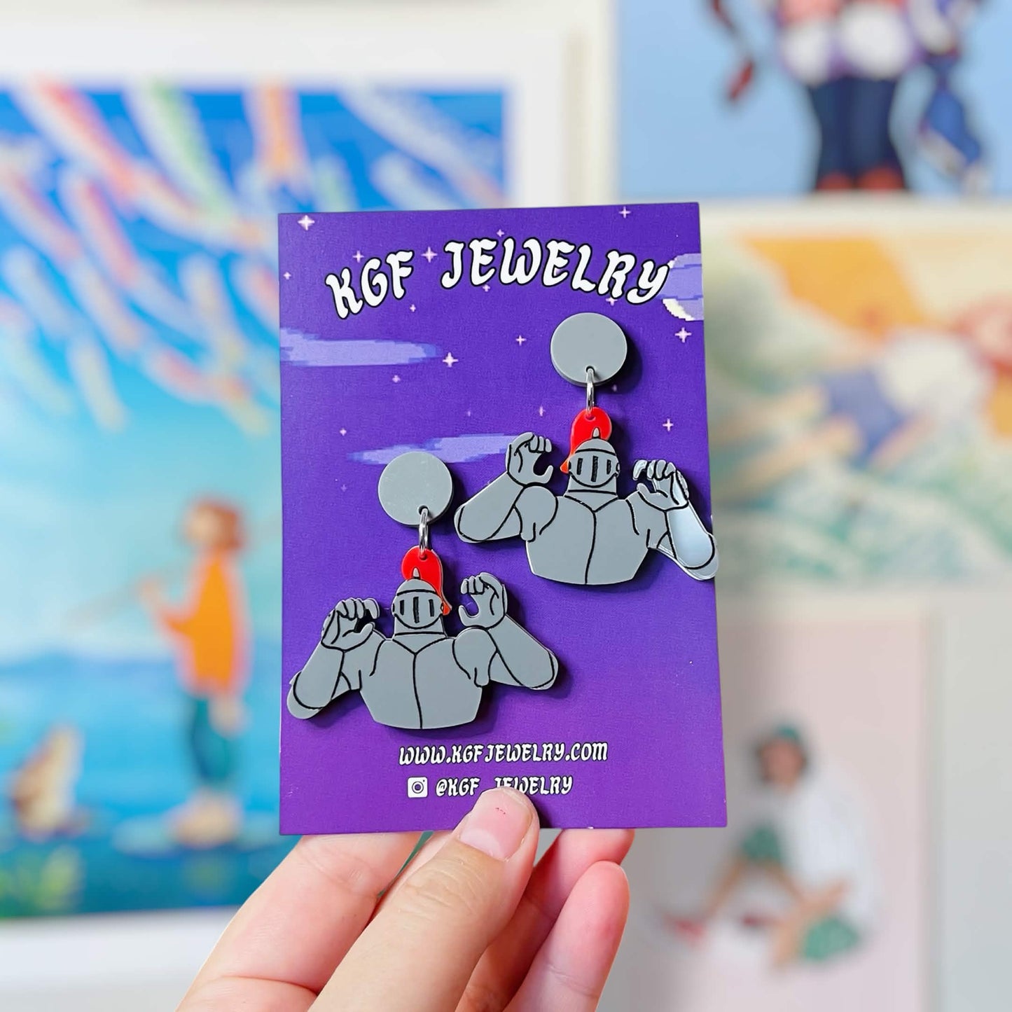 Scoob Villians Handmade Acrylic Statement Earrings, Keychains, Pins, Hair Clips