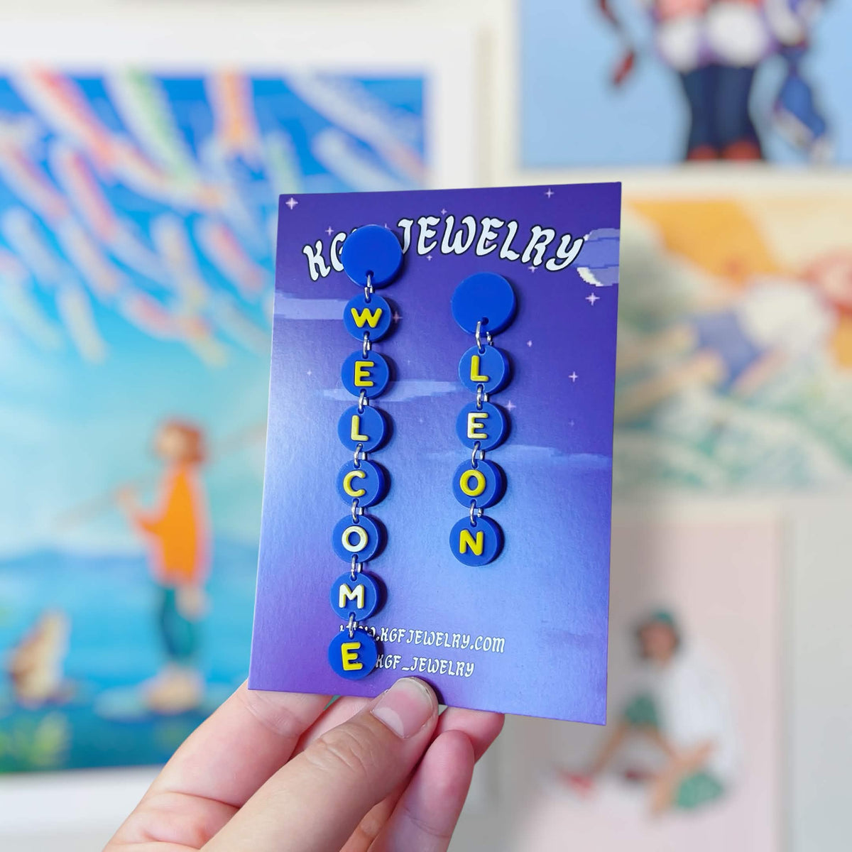 Welcome Leon Video Game Handmade Acrylic Earrings & Keychains