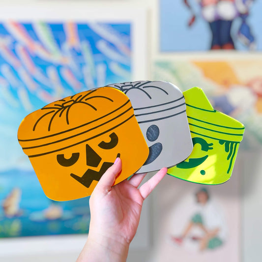 Halloween Buckets Handmade Acrylic Wall Decor Mirrors