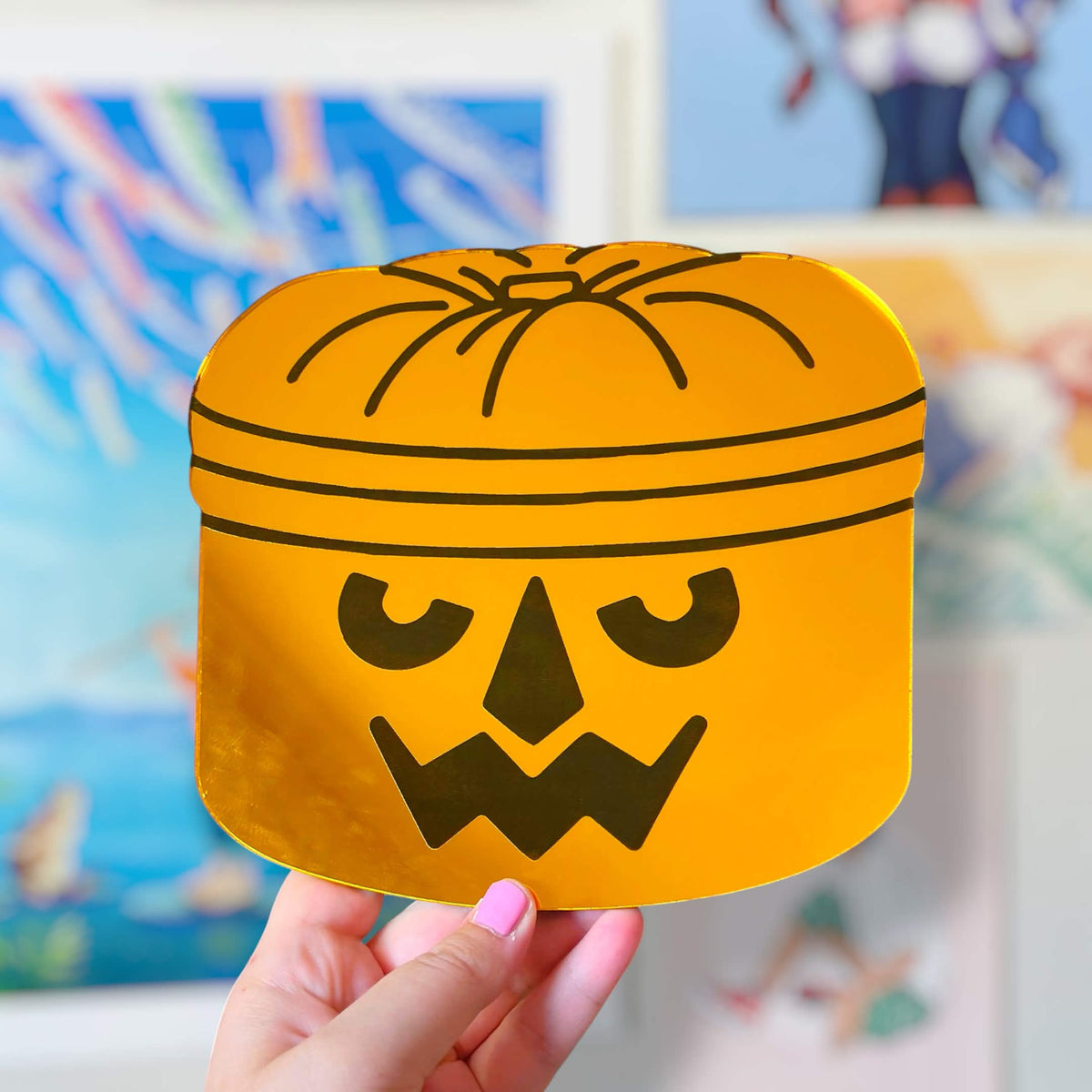 Halloween Buckets Handmade Acrylic Wall Decor Mirrors