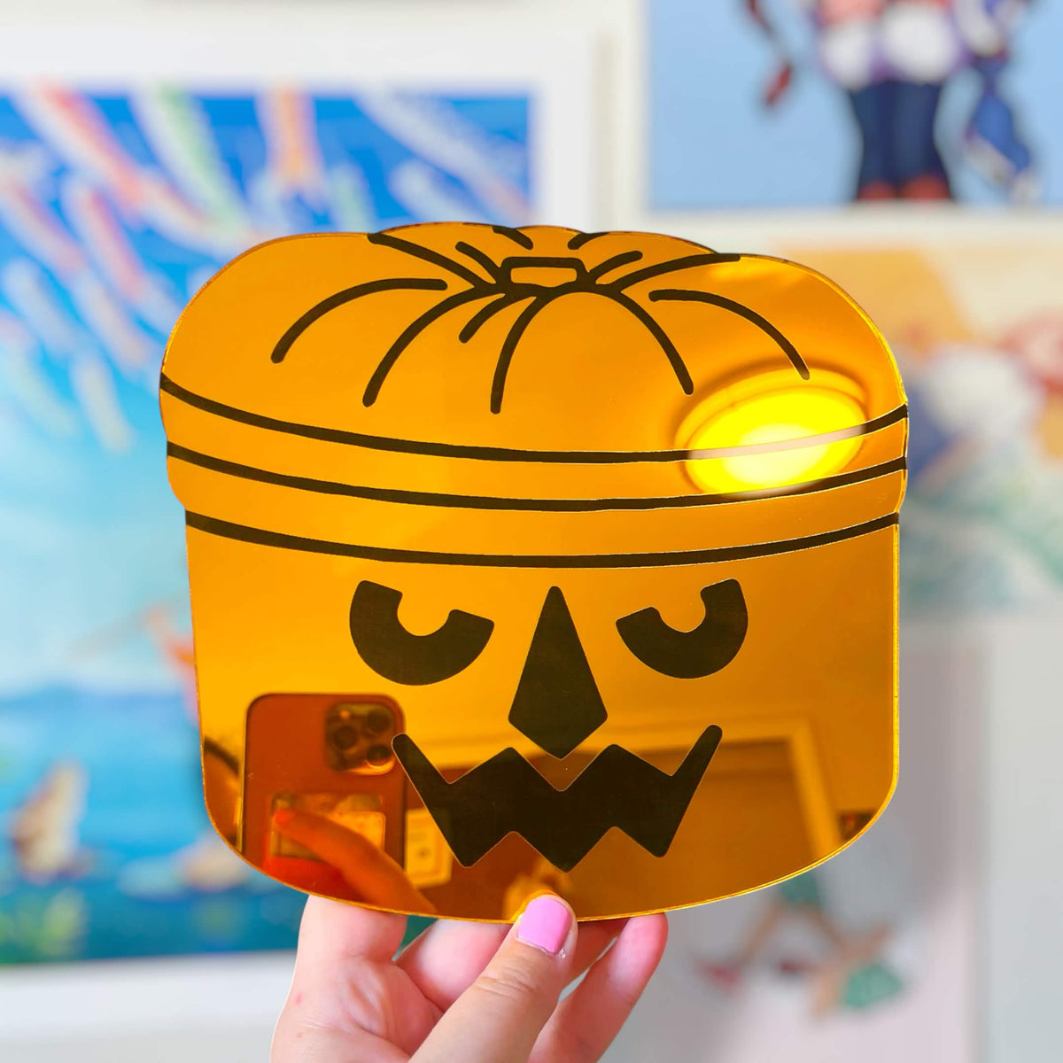 Halloween Buckets Handmade Acrylic Wall Decor Mirrors