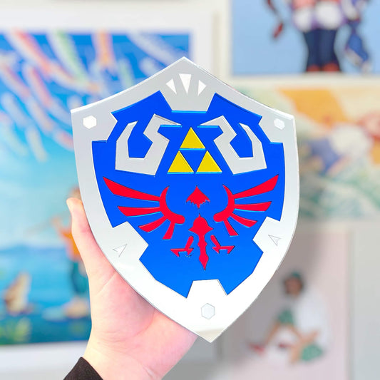 Hylian Shield Handmade Acrylic Wall Mirror PRE ORDER