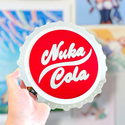 Nuka Cola Bottle Cap Handmade Acrylic Wall Mirror PRE ORDER