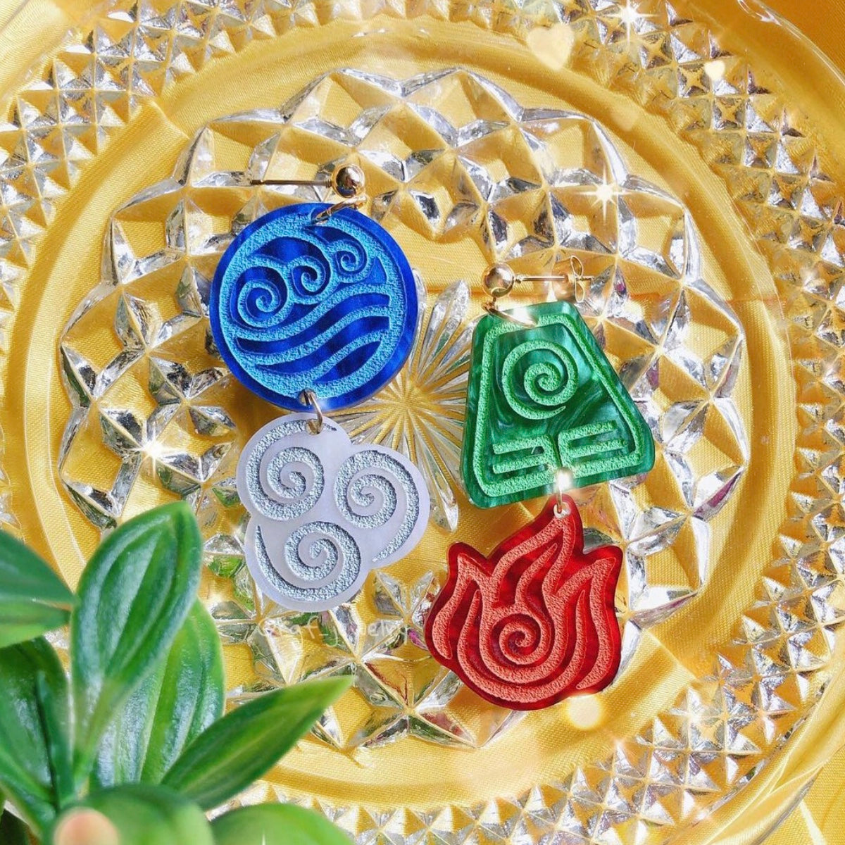 Avatar Elements Acrylic Earrings