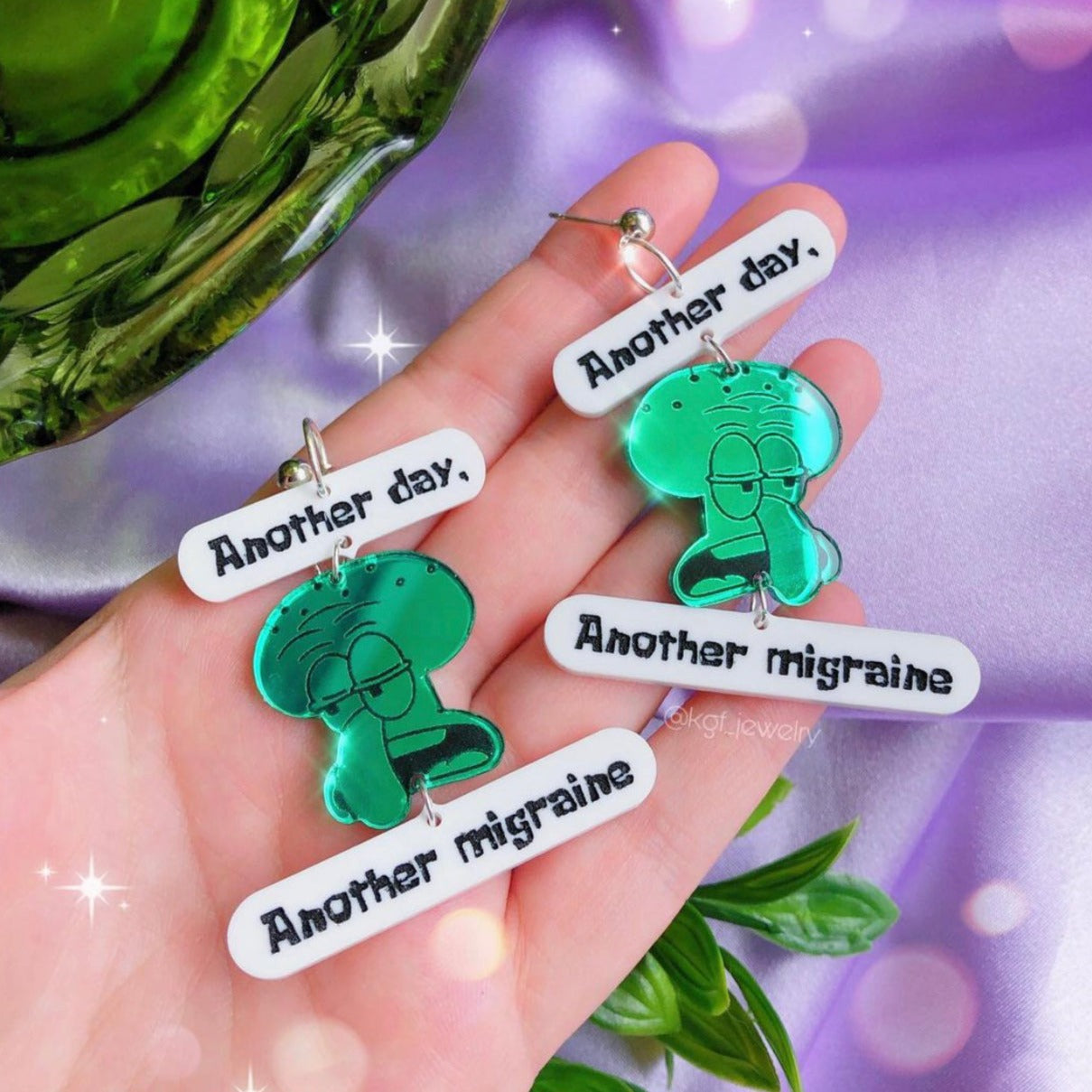 Another Migraine Acrylic Earrings & Keychain