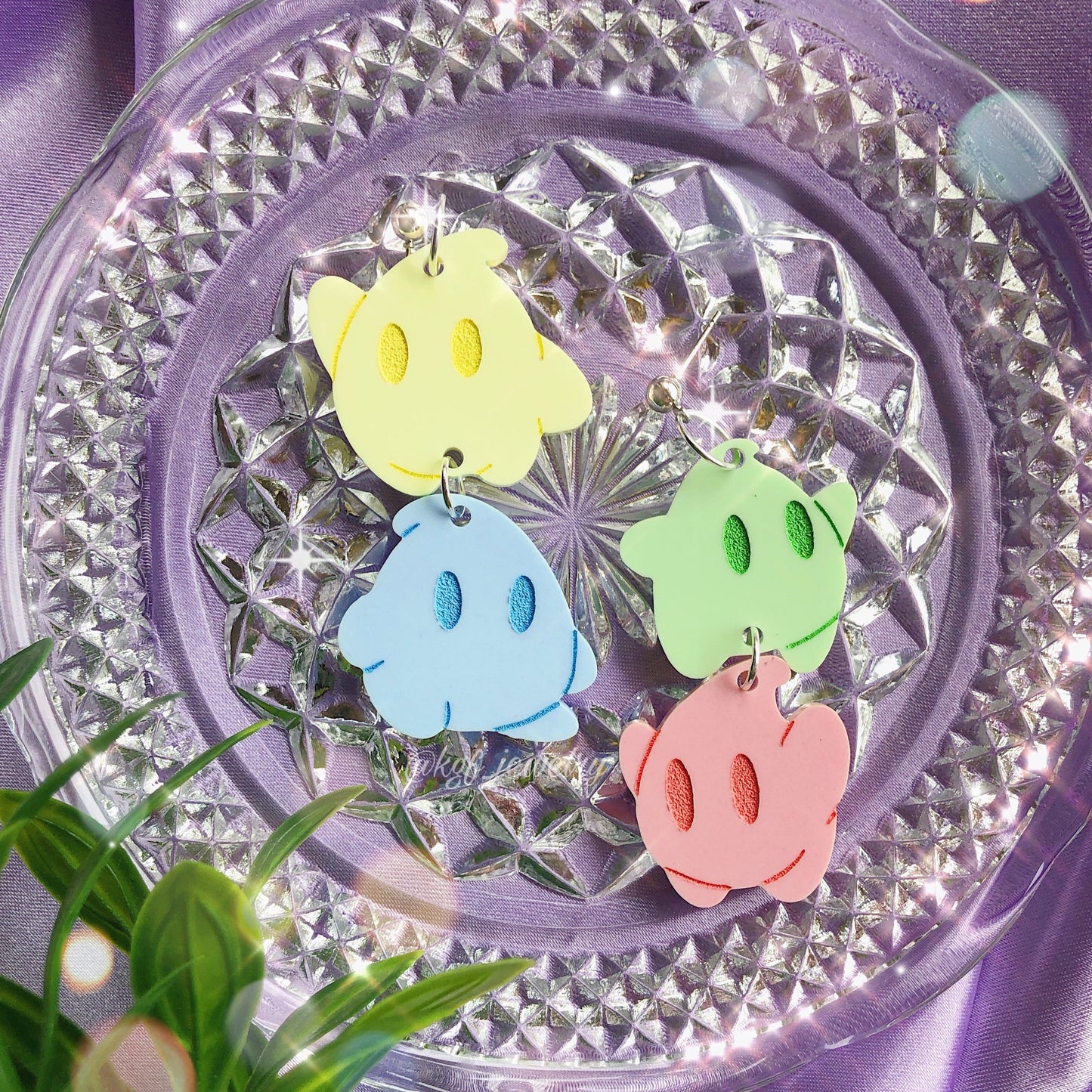 Pastel Luma Dangles Acrylic Earrings